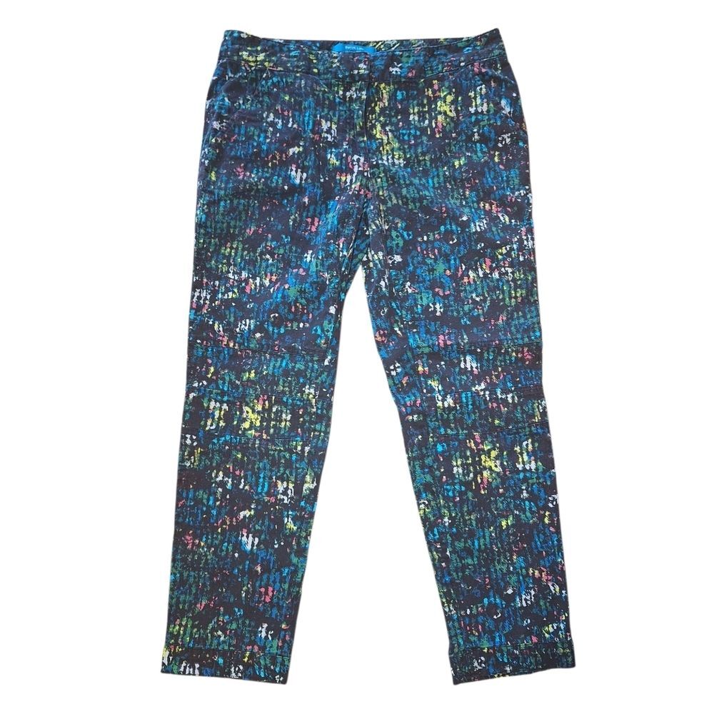 Derek Lam Rio Cropped Pants Party Colorful Retro Tech Size 6 Womens